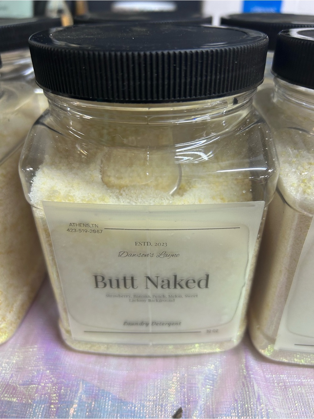 Butt Naked laundry powder